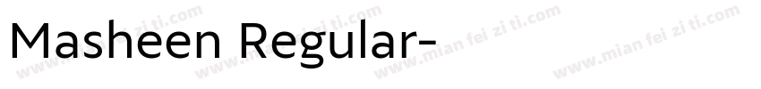 Masheen Regular字体转换